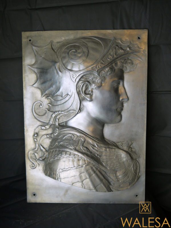 Paire de panneaux  figurant Minerve et un profil à l'antique – Image 11