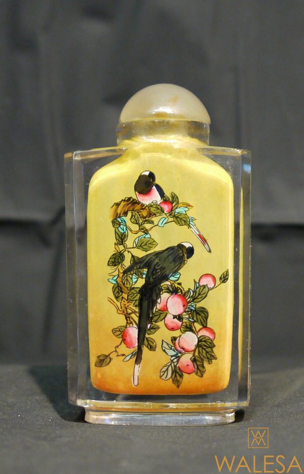 Snuff Bottle en verre de Pékin