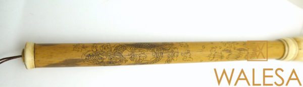 Pinceau de calligraphie en bois et os – Image 4
