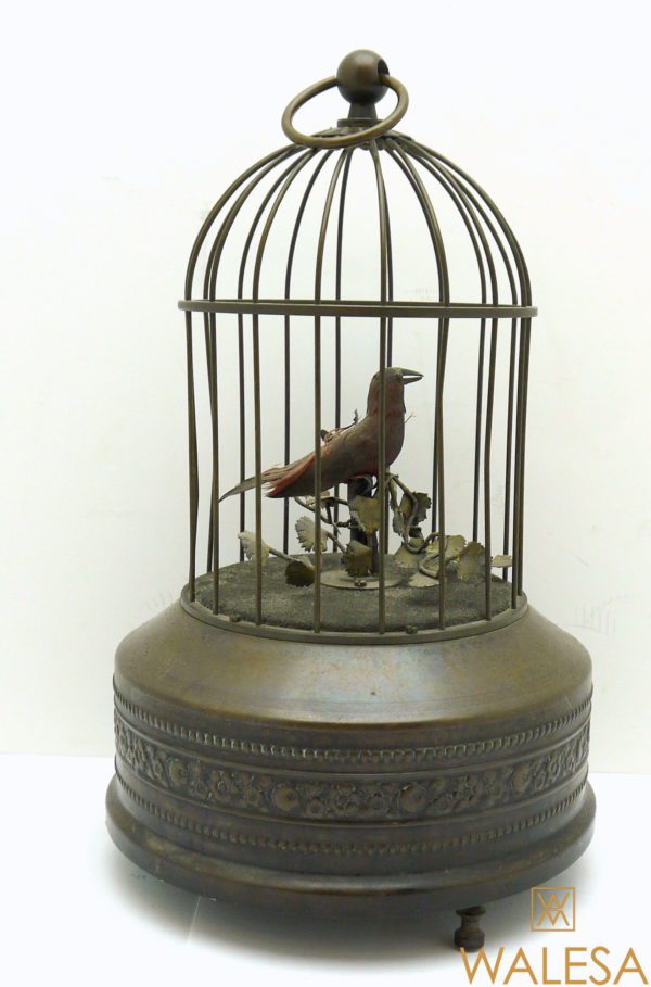 Cage à oiseau automate chanteur