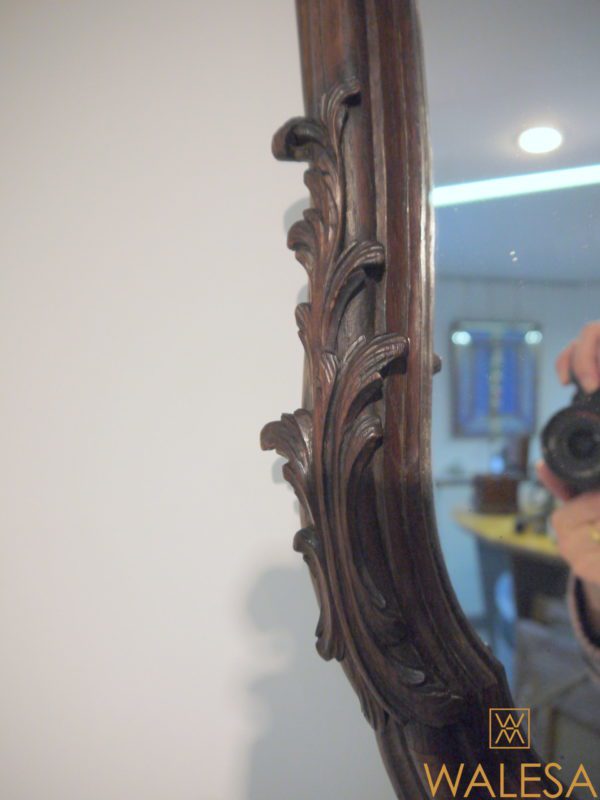 Miroir En Bois Sculpté De Style Louis XV Chêne Massif - XIXème – Image 7