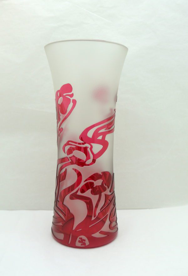 Vase Cristal Val Saint Lambert création Jacqueline Simon – Image 4