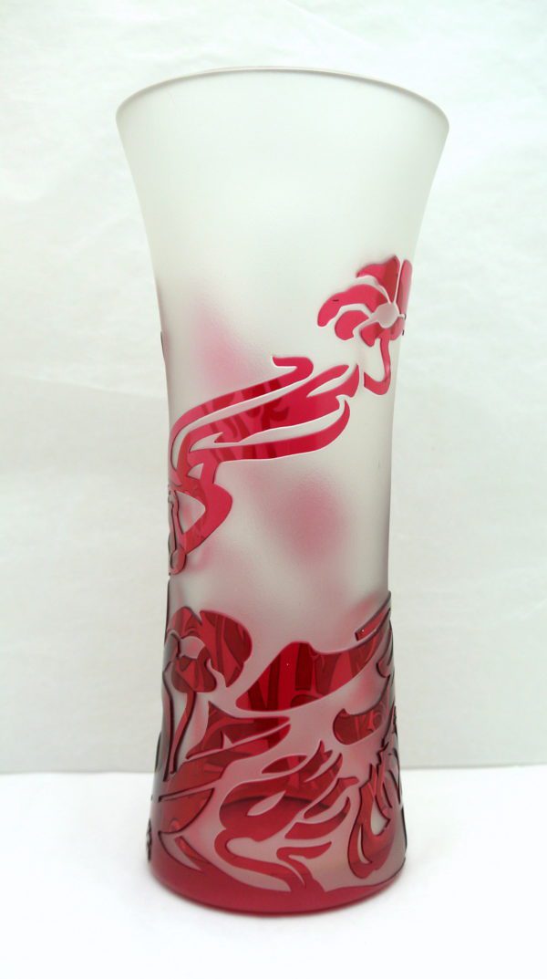 Vase Cristal Val Saint Lambert création Jacqueline Simon – Image 3