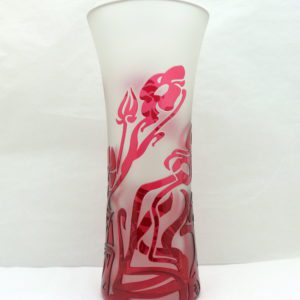Vase Cristal Val Saint Lambert création Jacqueline Simon