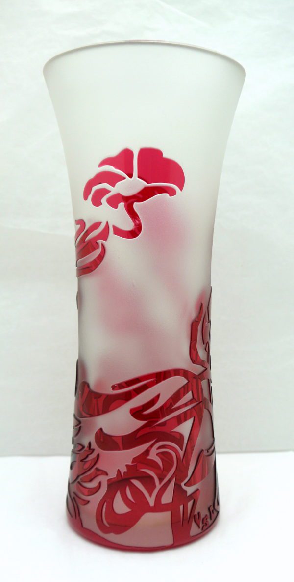 Vase Cristal Val Saint Lambert création Jacqueline Simon – Image 2