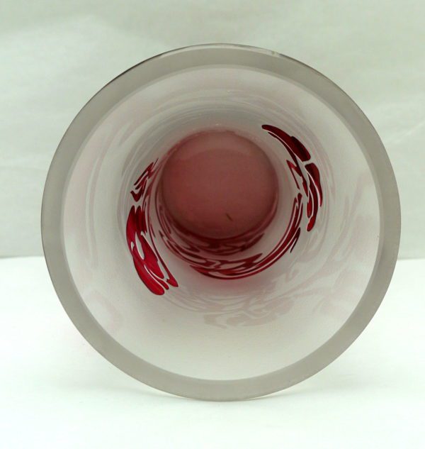 Vase Cristal Val Saint Lambert création Jacqueline Simon – Image 6