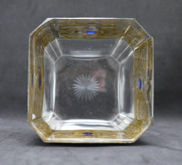 Vase art nouveau sécession viennoise cristal et étain – Image 4