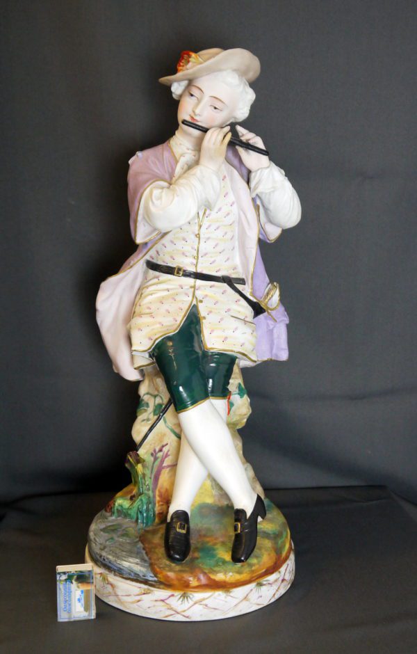 Paire de grands biscuits de porcelaine d'Andenne – Image 11