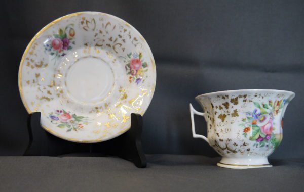 Tasse à chocolat porcelaine de Paris XIXème – Image 5