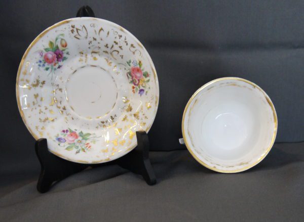 Tasse à chocolat porcelaine de Paris XIXème – Image 6