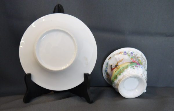 Tasse à chocolat porcelaine de Paris XIXème – Image 7