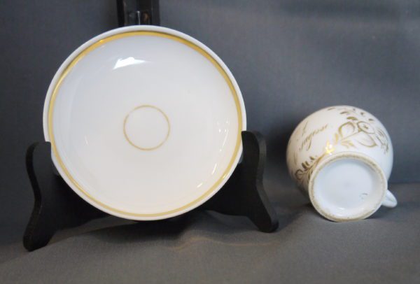 Tasse légendée Porcelaine de Paris XIXème – Image 8