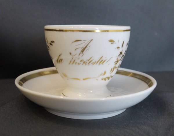 Tasse légendée Porcelaine de Paris XIXème – Image 4