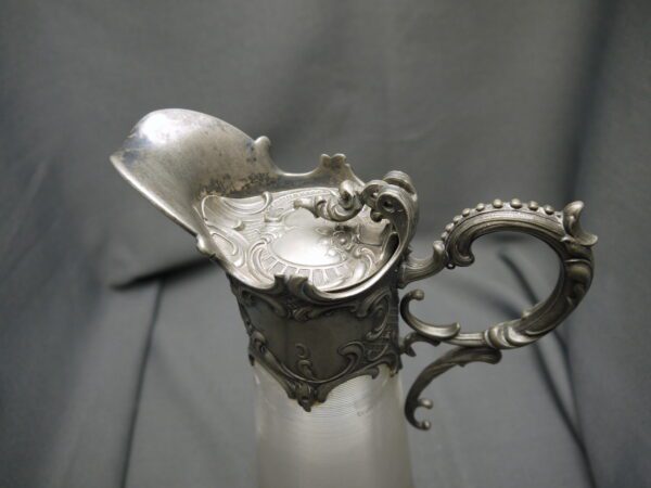 Aiguière cristal et étain argenté Louis XV – Image 6