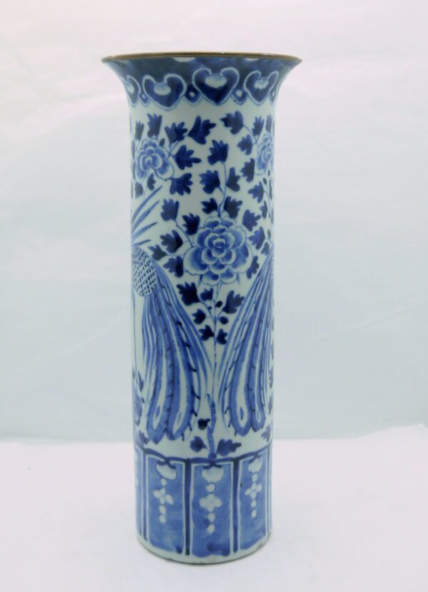 Vase Rouleau Porcelaine de Chine Dynastie Qing fin XIXème – Image 3