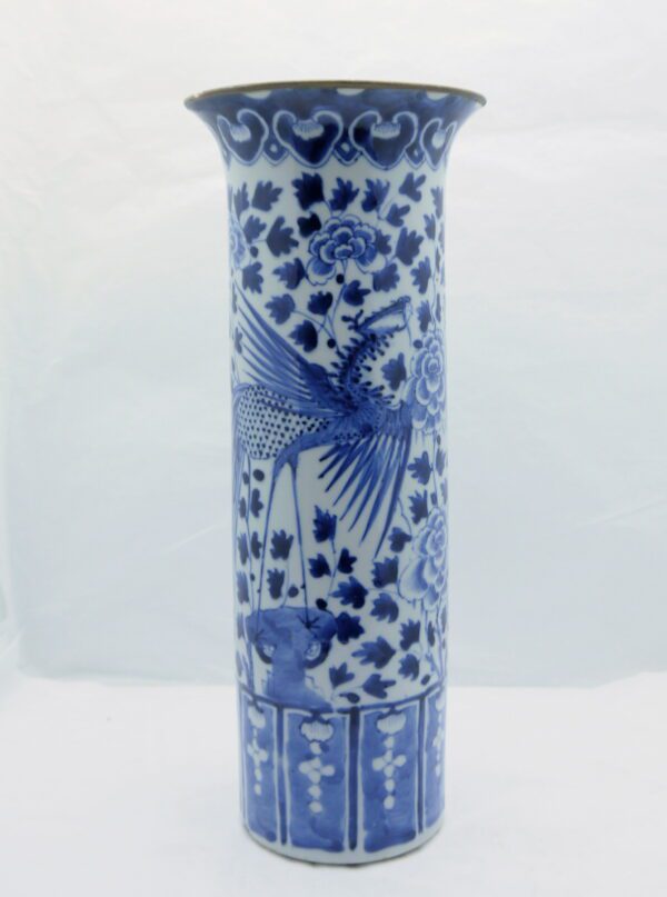 Vase Rouleau Porcelaine de Chine Dynastie Qing fin XIXème – Image 5