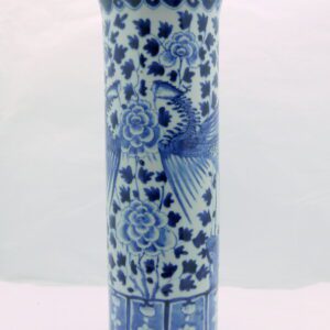 Vase Rouleau Porcelaine de Chine Dynastie Qing fin XIXème