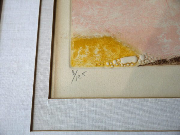 Gravure abstraite signée – Image 3