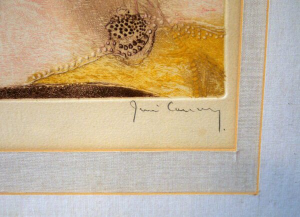 Gravure abstraite signée – Image 5