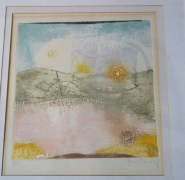 Gravure abstraite signée – Image 2
