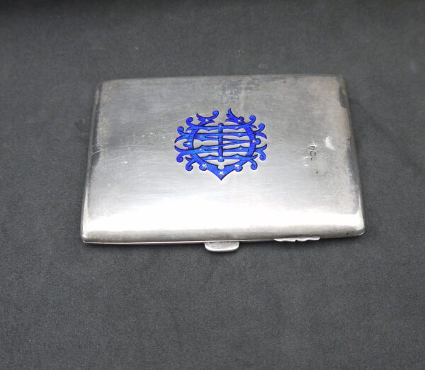 Porte cartes de visite en argent et émaux champlevés Angleterre – Image 4