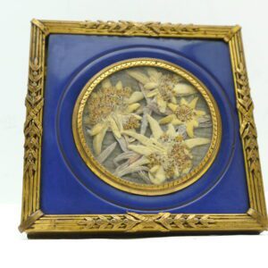 Cadre Napoléon III Bronze et émail bleu