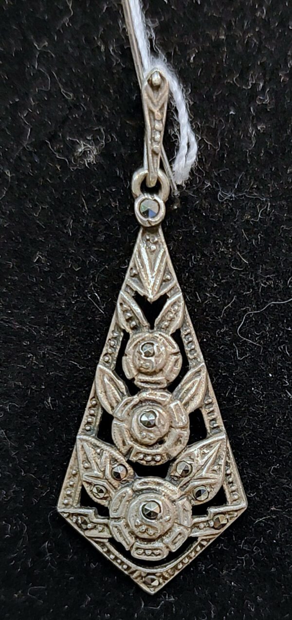 Pendentif argent et marcassites – Image 2