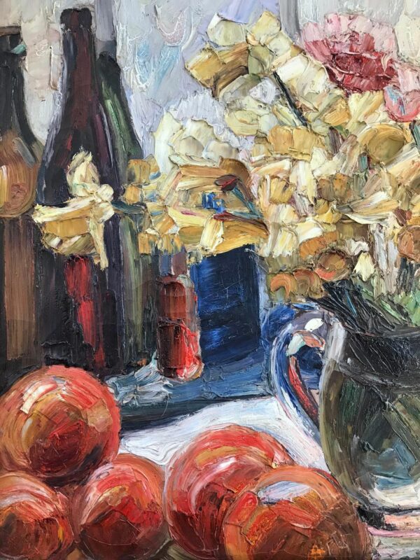 GOORIS JEAN ALBERT  Huile sur toile nature morte – Image 5