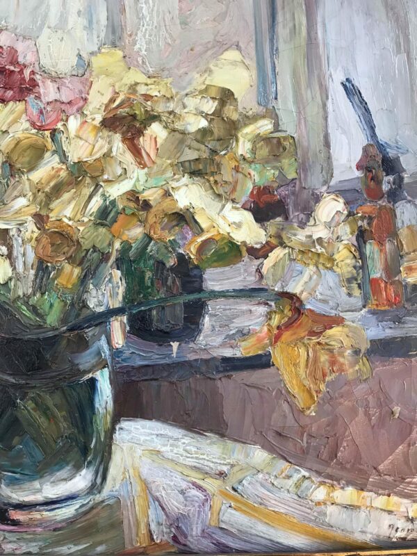 GOORIS JEAN ALBERT  Huile sur toile nature morte – Image 4
