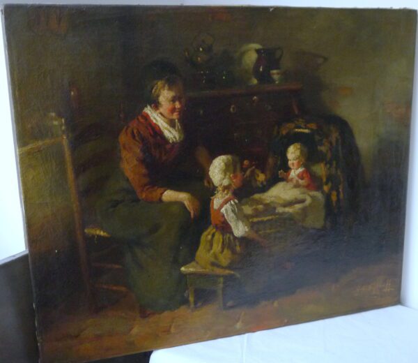 Sijthoff Gisbertus Jan Huile sur toile – Image 2