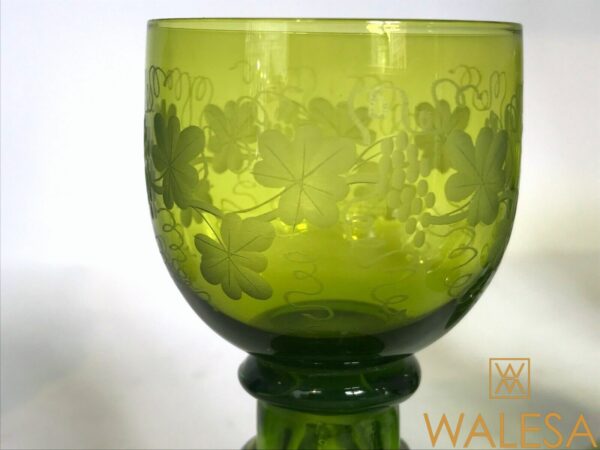 Cristal de Bohême 6 Roemers fin XIXème – Image 4