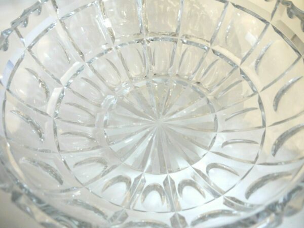 GRANDE coupe ART DECO cristal clair taillé VAL SAINT LAMBERT – Image 6