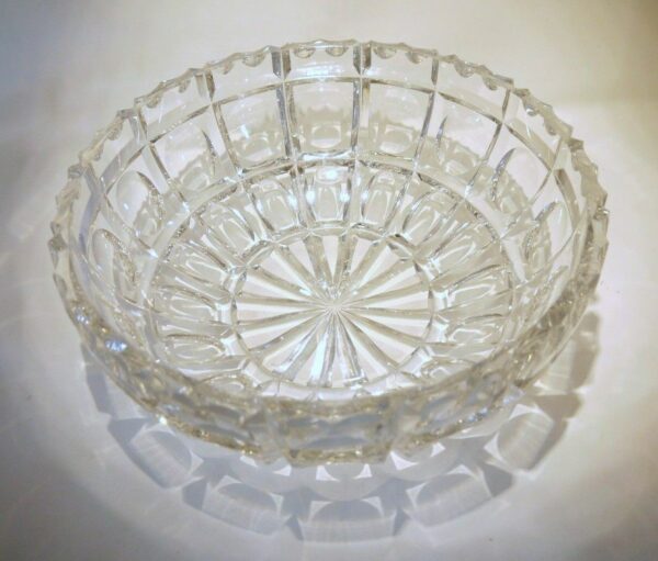GRANDE coupe ART DECO cristal clair taillé VAL SAINT LAMBERT – Image 5
