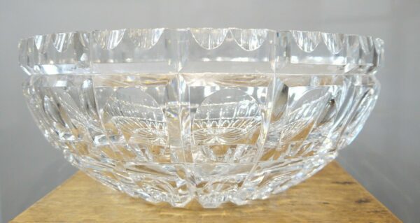 GRANDE coupe ART DECO cristal clair taillé VAL SAINT LAMBERT – Image 9