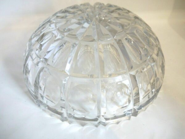 GRANDE coupe ART DECO cristal clair taillé VAL SAINT LAMBERT – Image 7