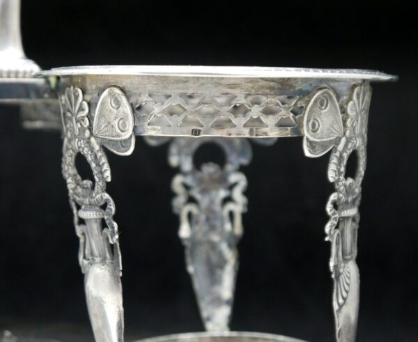 Huilier et vinaigrier Empire en argent – Image 5