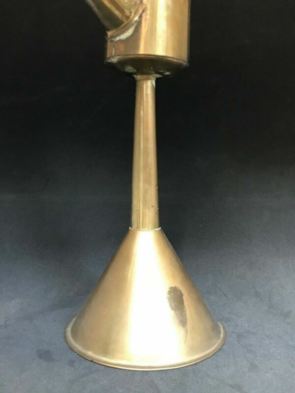 Lampe à huile sur pied en laiton – Image 4