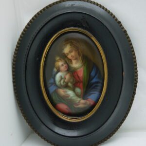 Miniature ovale Vierge à l'enfant