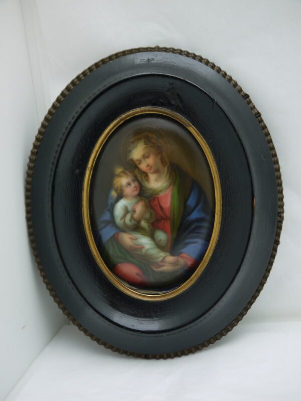 Miniature ovale Vierge à l'enfant