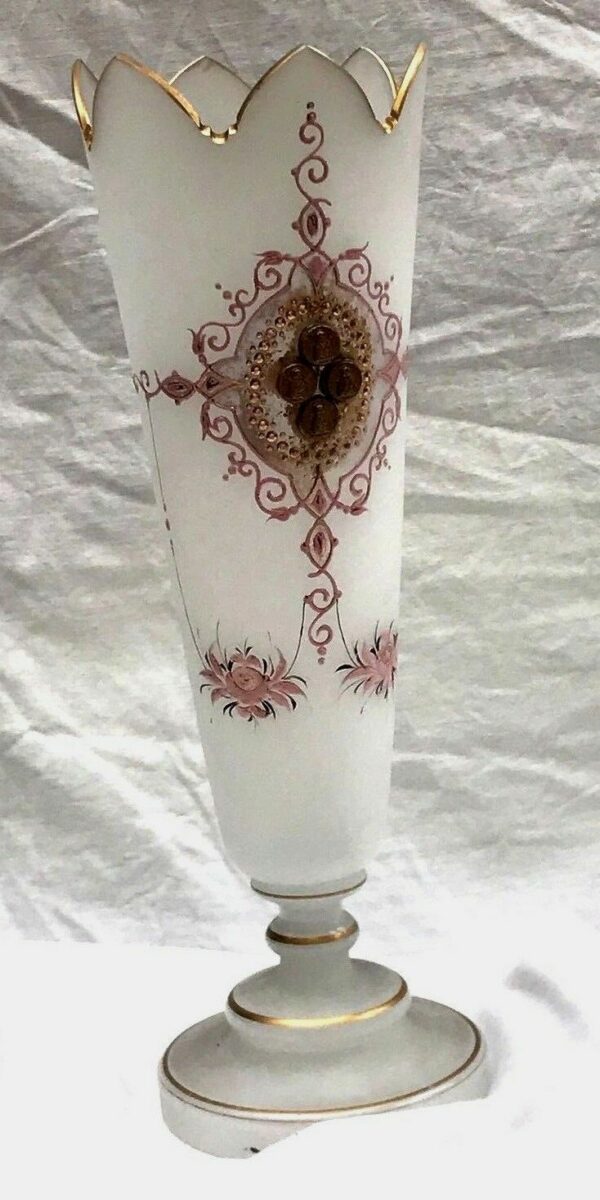 Vase opaline de cristal Napoléon III