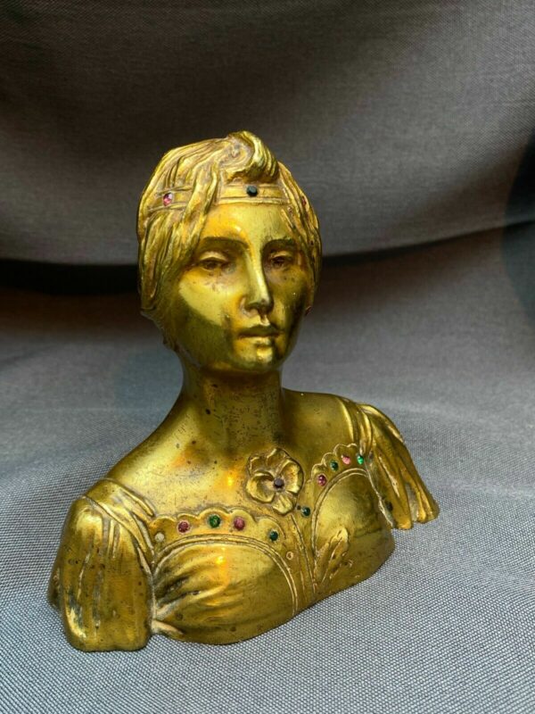 Bronze "jeune femme en buste" Henri FUGERE