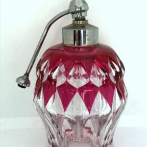 Flacon Vaporisateur parfum en cristal Doublé rouge