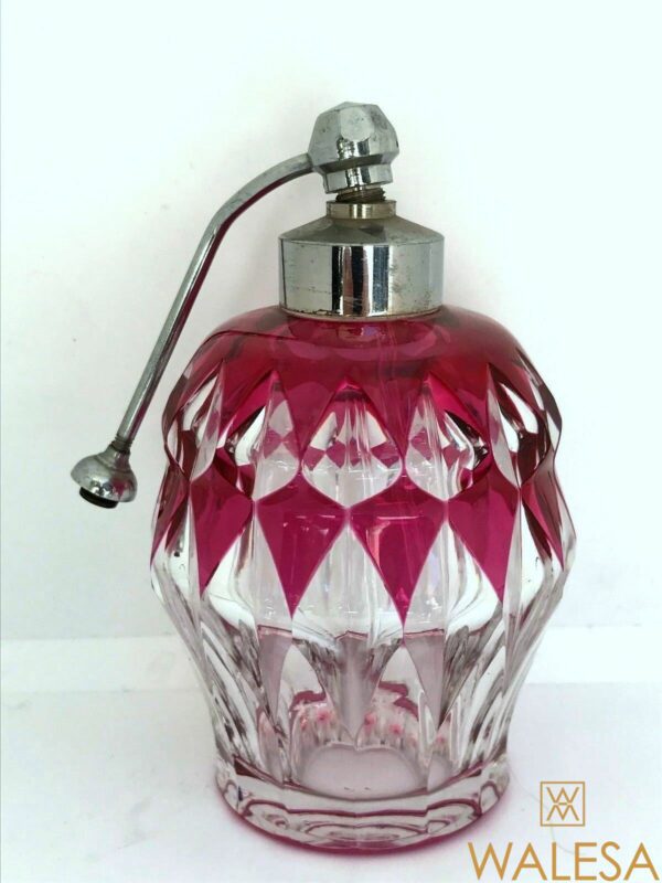 Flacon Vaporisateur parfum en cristal Doublé rouge