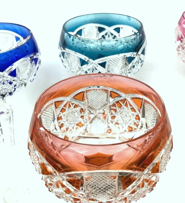 6 verres en cristal Val Saint Lambert – Image 5