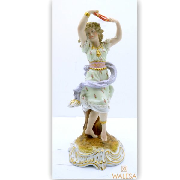 Statuette Gitane Porcelaine de Plaue Thuringe Schierholz 19ème