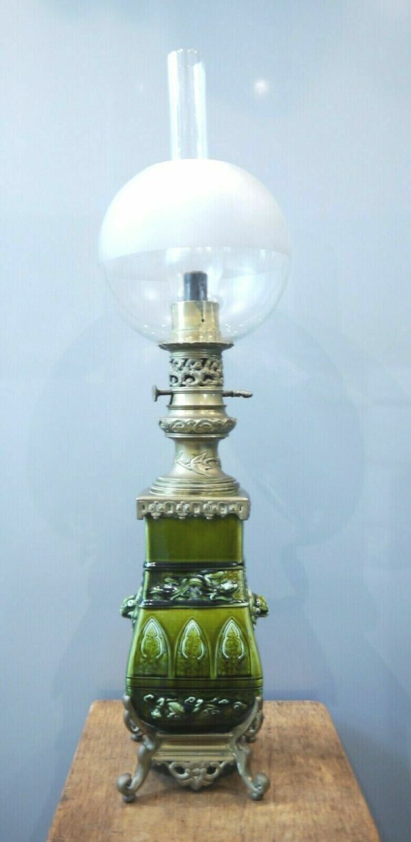 Lampe à huile Céramique et Bronze - XIXéme – Image 2
