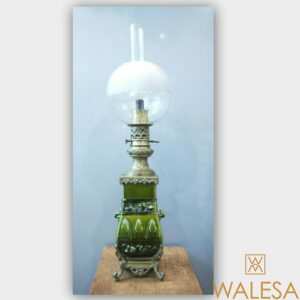 Lampe à huile Céramique et Bronze - XIXéme