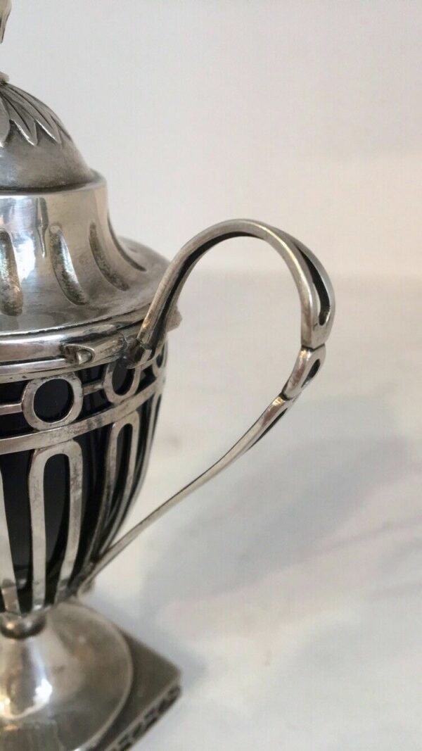 Moutardier Louis XVI époque XIXème argent massif – Image 9