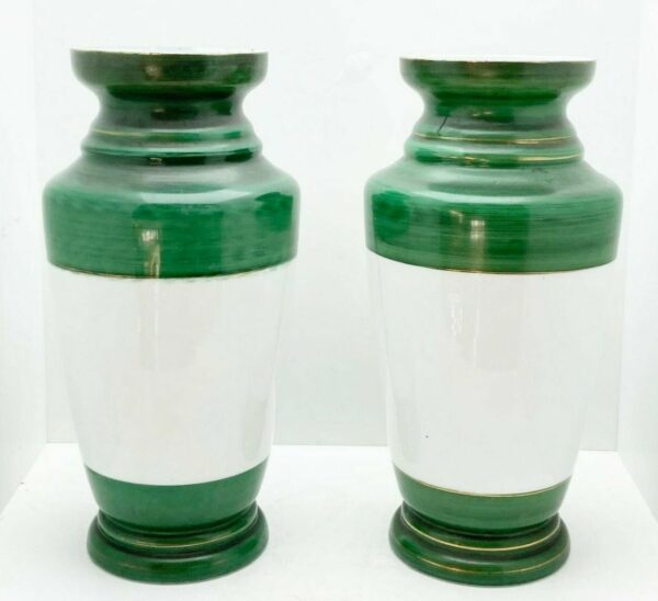 Paire de vases en opaline liégeoise vers 1900 – Image 4