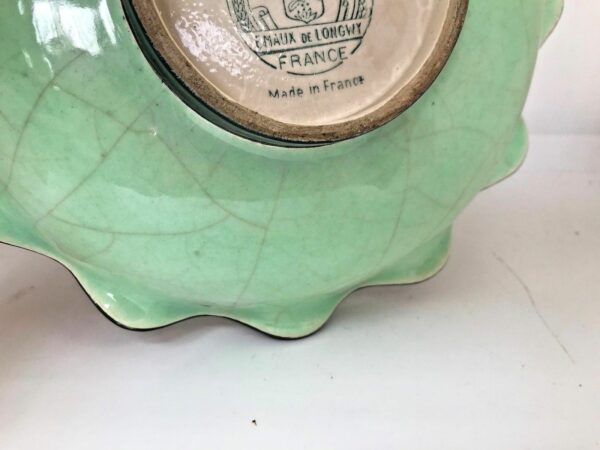 Plat coupe Faïence Longwy Emaux Cloisonnés – Image 5
